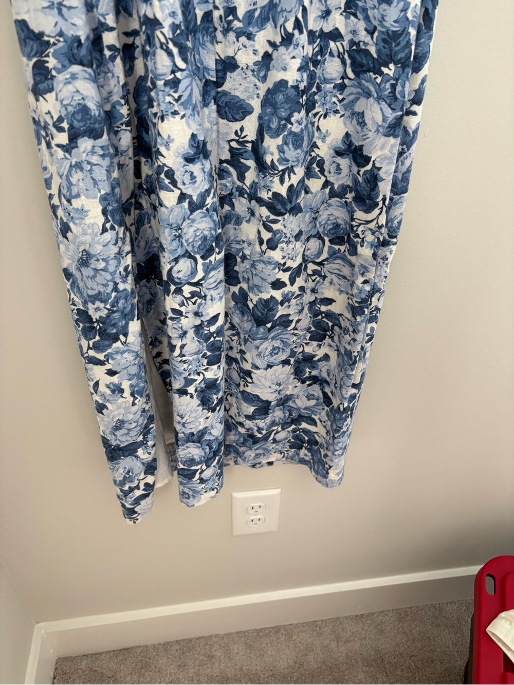 Abercrombie & Fitch Floral Linen Midi Dress size Medium - Picture 9 of 9